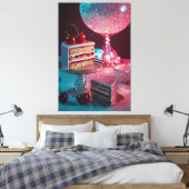 Impression en toile étirée rétro-futuriste (Insitu(Chambre))