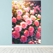 Impression en toile étirée rose Anime (Insitu (Plancher de Bois))