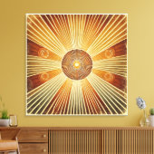 Impression en toile étirée - Sunburst de Bohême en (Insitu(Salon))