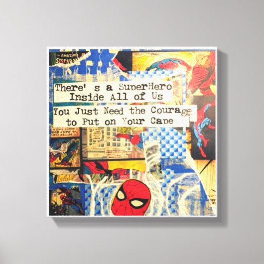 Impression en toile étirée Superhero (Recto)