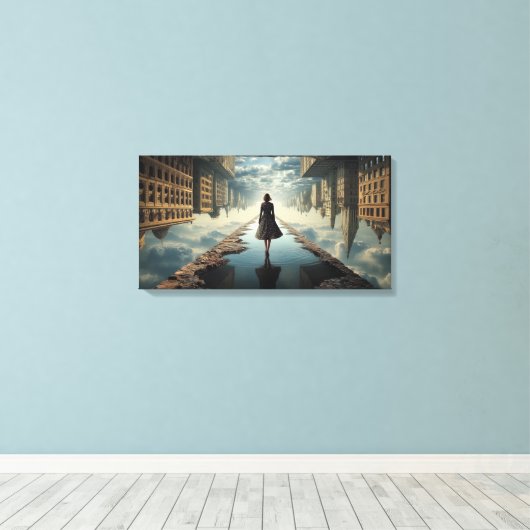 Impression en toile étirée vers le haut (Insitu (Plancher de Bois))