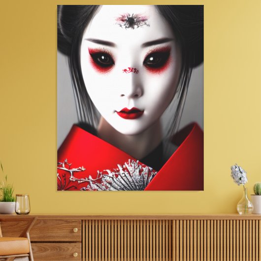 Impression en toile Geisha (Insitu(Salon))