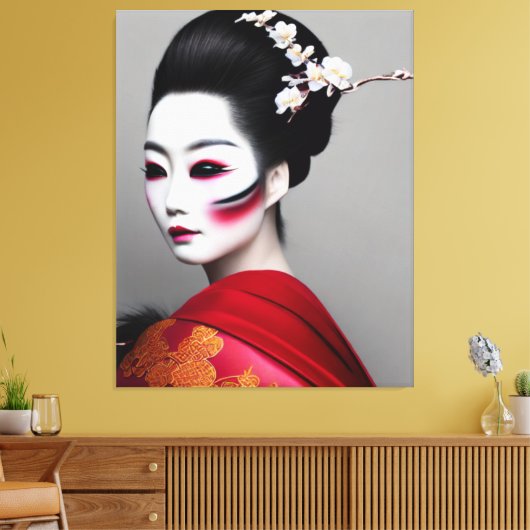 Impression en toile Geisha (Insitu(Salon))