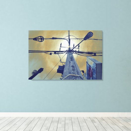 Impression en toile "Halo de rue" (Insitu (Plancher de Bois))