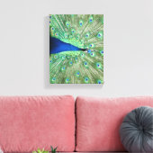 Impression en toile - Peacock avec queue foulée (Insitu(Salon))