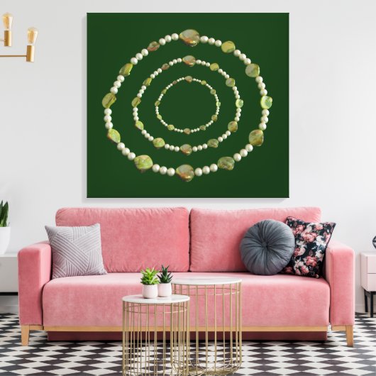 Impression en toile - Perles et pierres (Insitu(Salon))