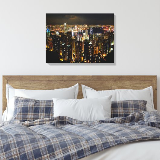 Impression en toile Skyline de Hong Kong (Insitu(Chambre))
