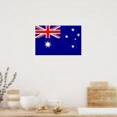Impression encadrée avec Drapeau d'Australie (Cuisine)