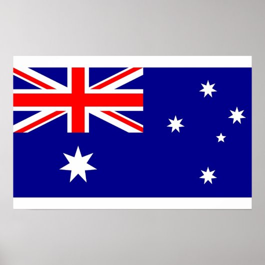 Impression encadrée avec Drapeau d'Australie (Devant)