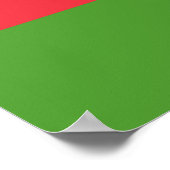 Impression encadrée avec Drapeau d'Azerbaïdjan (Coin)