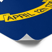 Impression encadrée avec Drapeau de Caroline du No (Coin)