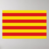 Impression encadrée avec Drapeau de Catalogne (Devant)