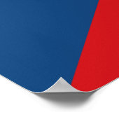 Impression encadrée avec Drapeau de Czechia (Coin)