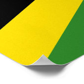 Impression encadrée avec Drapeau de Jamaïque (Coin)