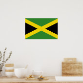 Impression encadrée avec Drapeau de Jamaïque (Cuisine)