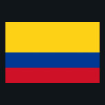 Impression encadrée avec Drapeau de la Colombie<br><div class="desc">Elégant imprimé encadré avec Drapeau de la Colombie.</div>