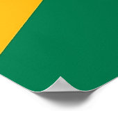 Impression encadrée avec Drapeau de l'Afrique du S (Coin)