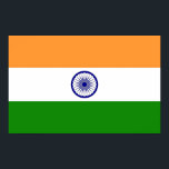 Impression encadrée avec Drapeau de l'Inde<br><div class="desc">Améliorez votre décor de maison avec notre superbe imprimé encadré représentant le drapeau de l'Inde! Cette belle impression est parfaite pour tous ceux qui souhaitent célébrer leur amour pour la culture indienne. Les couleurs vives du drapeau indien sont bien visibles, ce qui en fait un ajout unique et significatif à...</div>