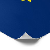 Impression encadrée avec Drapeau de l'Indiana, U.S (Coin)