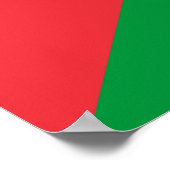 Impression encadrée avec Drapeau de Palestine (Coin)