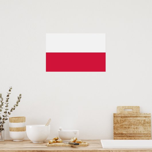 Impression encadrée avec Drapeau de Pologne (Cuisine)