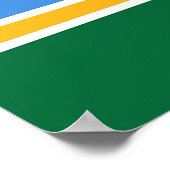 Impression encadrée avec Drapeau de Portland City, (Coin)