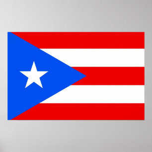Impression encadrée avec Drapeau de Porto Rico, U.