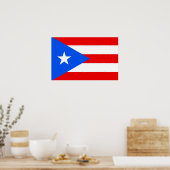 Impression encadrée avec Drapeau de Porto Rico, U. (Cuisine)
