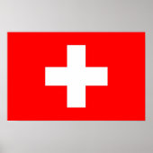 Impression encadrée avec Drapeau de Suisse (Devant)