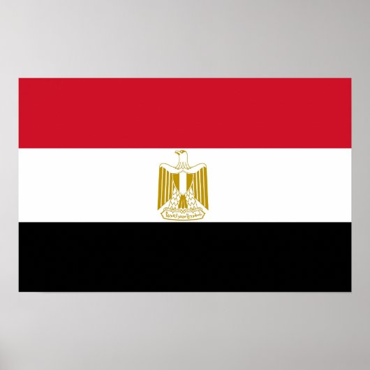 Impression encadrée avec Drapeau d'Egypte (Devant)
