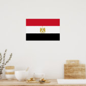 Impression encadrée avec Drapeau d'Egypte (Cuisine)
