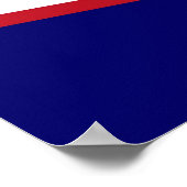 Impression encadrée avec Drapeau des Samoa américa (Coin)