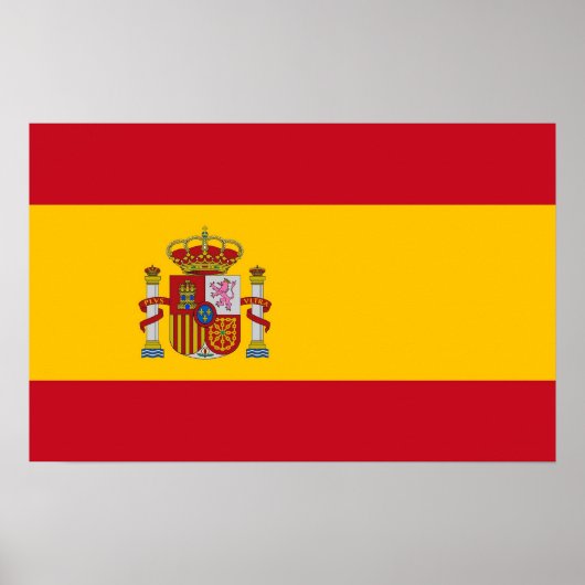 Impression encadrée avec Drapeau d'Espagne (Devant)
