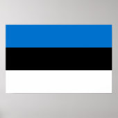 Impression encadrée avec Drapeau d'Estonie (Devant)