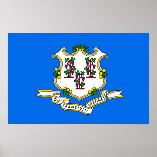 Impression encadrée avec Drapeau du Connecticut, U (Devant)