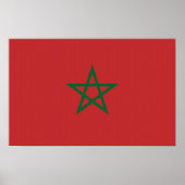 Impression encadrée avec Drapeau du Maroc (Devant)
