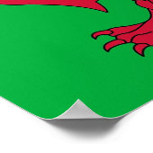 Impression encadrée avec Drapeau du Pays de Galles (Coin)