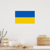 Impression encadrée avec Drapeau d'Ukraine (Cuisine)