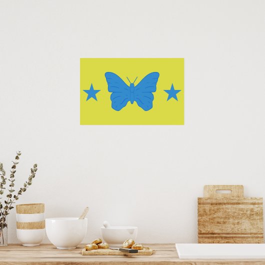 Impression encadrée avec le drapeau de Bady Bassit (Cuisine)