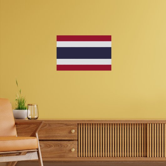 Impression encadrée avec le drapeau de la Thaïland (Salon 2)