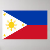 Impression encadrée avec le drapeau des Philippine (Devant)