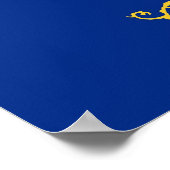 Impression encadrée avec le drapeau du Dakota du N (Coin)