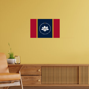 Impression encadrée avec le drapeau du Mississippi