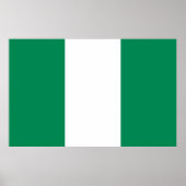Impression encadrée avec le drapeau du Nigeria (Devant)