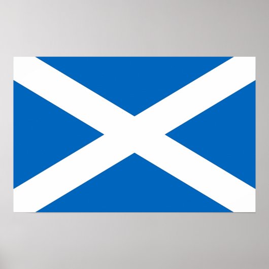 Impression encadrée avec le drapeau écossais (Devant)