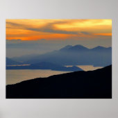 Impression encadrée de fond de soirée orientale (Devant)