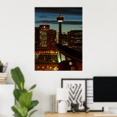 Impression encadrée de la skyline de Calgary (Bureau à domicile)