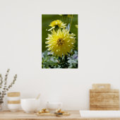 Impression encadrée Yellow Dahlia (Cuisine)