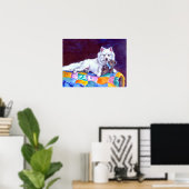 Impression Eskimo Chien américain (Bureau à domicile)