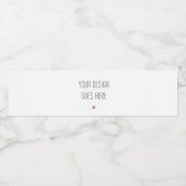 Impression Étiquette de bouteille d'eau de 8 po x  (Étiquettes simples)